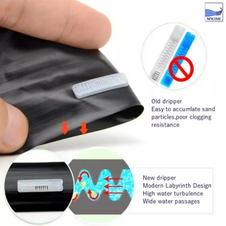 16mm 두께 0.4mm 압력 보상 드립 테이프